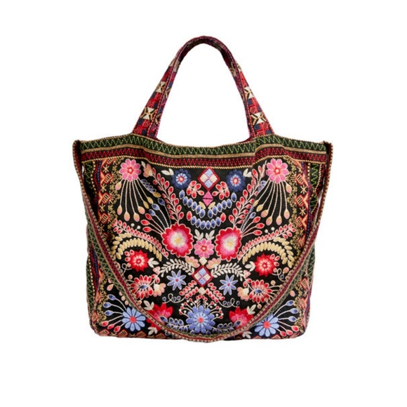 Johnny Was Handbags - Johnny Was Frederique Linen Tote Bag! NWT!!